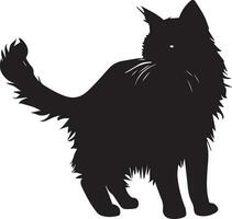 gato vetor silhueta ilustração Preto cor