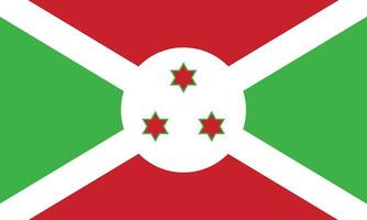 Burundi bandeira. bandeira do Burundi vetor
