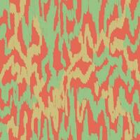 desatado animal padronizar com ziguezague listras dentro verde, amarelo e coral Rosa cores. ondulado retro impressão desenhando com lápis vetor