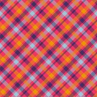 padrão de vetor sem costura tartan laranja cor