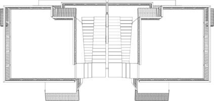 3d ilustração do residencial projeto vetor