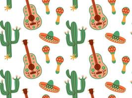 desatado padronizar do mexicano feriado atributos para maracás festivo cartão. tradicional latim musical instrumentos. mexicano maraca desenho animado estilo. vetor