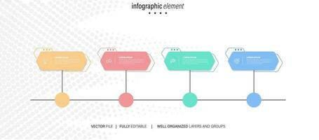 linha degrau infográfico. 4 opções fluxo de trabalho diagrama, número infográfico, processo passos gráfico com linha ícones. em formação vetor conceito. ilustração do degrau em formação gráfico e infográfico