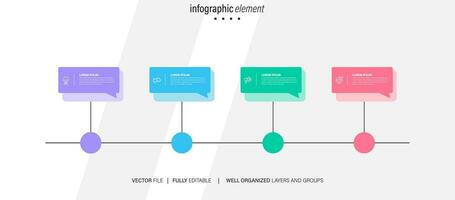 infográfico de negócios com vetor de design de papel de nota.