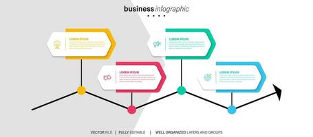 vetor do infográfico volta modelos