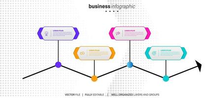 infográfico vetor folheto elementos para o negócio ilustração dentro moderno estilo.