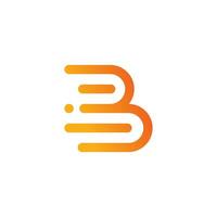 carta b logotipo Projeto ícone vetor para o negócio ou iniciais