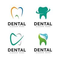 ilustração em vetor design de logotipo dental