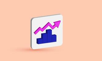 ilustração o negócio gráfico torta interface desenho animado vetor ícone 3d símbolos isolado em fundo