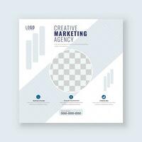 livre marketing agência social meios de comunicação postar ou social meios de comunicação modelo vetor Projeto