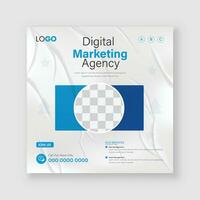 livre marketing agência social meios de comunicação postar ou social meios de comunicação modelo vetor Projeto