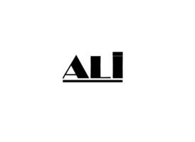 ali design de logotipo vetor