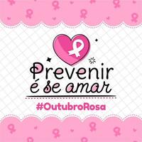 bandeira dentro Português para composição Outubro Rosa seio Câncer prevenção Brasil vetor