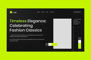 moda aterrissagem página ui kit modelo vetor