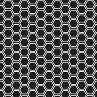 abstrato Preto hexágono padronizar arte, perfeito para fundo, papel de parede vetor