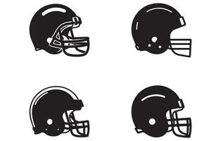 linha desenhando ilustração do a americano futebol capacete, Preto e branco futebol capacete linha desenho,futebol capacete esporte ícone símbolos. vetor