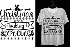 Natal cozimento equipe. engraçado presente item alegre Natal camiseta Projeto para Natal amantes. vetor