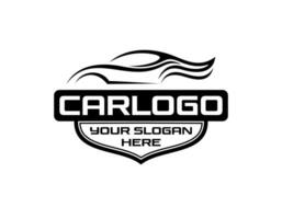 design de logotipo de conceito premium de garagem de carro vetor