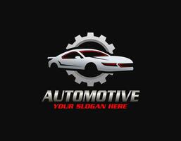 modelo de logotipo de carro esportivo, logotipo perfeito para negócios relacionados à indústria automotiva vetor