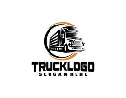 logotipo da empresa de transporte rodoviário. conceito de logotipo emblema distintivo em negrito. conjunto de modelo de logotipo pronto feito vetor isolado