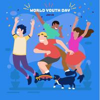 Dia Mundial da Juventude vetor