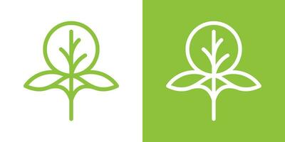 logotipo Projeto elemento árvore ícone vetor inspiração