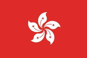 hong kong nacional flag.hong kong bandeira dentro a apropriado Razão vetor
