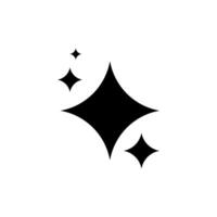 brilhar Estrela vetor ícone isolado em branco fundo.