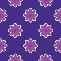 ano 2000 floral padronizar. engraçado funky retro flores fundo vetor