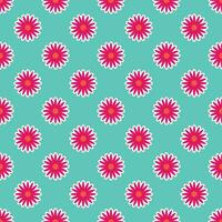 ano 2000 floral padronizar. engraçado funky retro flores fundo vetor