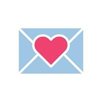 massagem amor ícone sólido azul Rosa estilo namorados ilustração símbolo perfeito. vetor