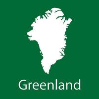 Groenlândia mapa ícone vetor