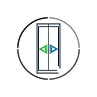 lift e elevador logotipo Projeto mínimo logótipo vetor modelo