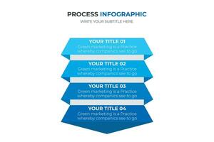 4 passos seta gráfico deslizar modelo o negócio dados. gráfico, diagrama, Projeto. criativo conceito para infográfico, relatório. pode estar usava para tópicos gostar anúncio, troca, o negócio crescimento vetor