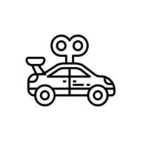 brinquedo carro ícone dentro vetor. ilustração vetor