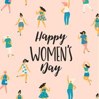 Dia Internacional da Mulher. Modelo de vetor