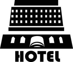 hotel logotipo vetor silhueta, hotel ícone vetor