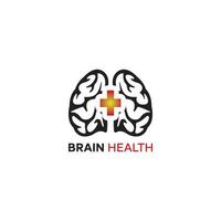logotipo da saúde do cérebro vetor
