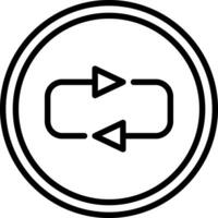 design de ícone de vetor de loop