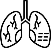 pulmão doenças vetor ícone Projeto