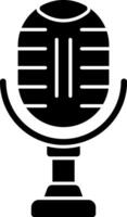 design de ícone de vetor de microfone