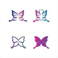 beleza borboleta ícone projeto inseto animal e beleza ícone símbolo vetor