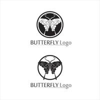 beleza borboleta ícone projeto inseto animal e beleza ícone símbolo vetor