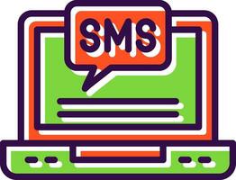 design de ícone de vetor de sms