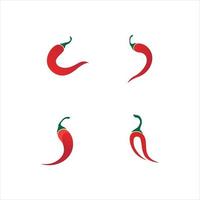 ilustração em vetor ícone chili red hot natural chili icon