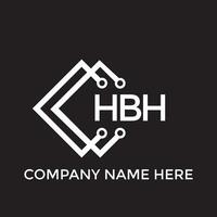 printhbh carta logotipo design.hbh criativo inicial hbh carta logotipo Projeto. hbh criativo iniciais carta logotipo conceito. vetor