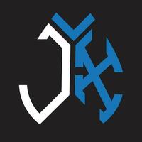 jx carta logotipo design.jx criativo inicial jx carta logotipo Projeto. jx criativo iniciais carta logotipo conceito. vetor