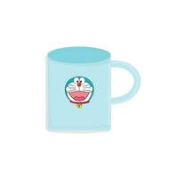 doraemon café caneca vetor