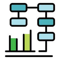 esquema gráfico ícone vetor plano