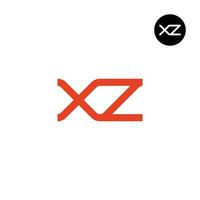 carta xz monograma logotipo Projeto vetor